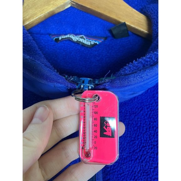 VINTAGE Patagonia Fleece Blue Made in USA Men's Large Distressed READ - Picture 9 of 16